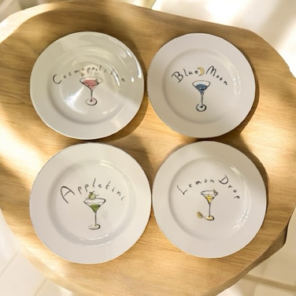 Pottery Barn Cocktail Designs Set of 4